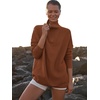 image:imageANRABESS Women Quarter Zip Oversized Casual Loose Rib Knit Cozy Pullover Sweaters Top 2026 Fall Fashion Outfits ClothesCaramel