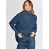image:imageANRABESS Women Quarter Zip Oversized Casual Loose Rib Knit Cozy Pullover Sweaters Top 2026 Fall Fashion Outfits ClothesDeep Blue