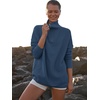 image:imageANRABESS Women Quarter Zip Oversized Casual Loose Rib Knit Cozy Pullover Sweaters Top 2026 Fall Fashion Outfits ClothesDeep Blue