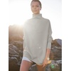 image:imageANRABESS Women Quarter Zip Oversized Casual Loose Rib Knit Cozy Pullover Sweaters Top 2026 Fall Fashion Outfits ClothesGray