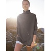 image:imageANRABESS Women Quarter Zip Oversized Casual Loose Rib Knit Cozy Pullover Sweaters Top 2026 Fall Fashion Outfits ClothesGray Coffee