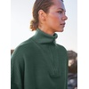 image:imageANRABESS Women Quarter Zip Oversized Casual Loose Rib Knit Cozy Pullover Sweaters Top 2026 Fall Fashion Outfits ClothesGreen