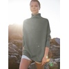 image:imageANRABESS Women Quarter Zip Oversized Casual Loose Rib Knit Cozy Pullover Sweaters Top 2026 Fall Fashion Outfits ClothesGrey Grass Green
