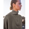image:imageANRABESS Women Quarter Zip Oversized Casual Loose Rib Knit Cozy Pullover Sweaters Top 2026 Fall Fashion Outfits ClothesGrey Khaki