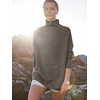 image:imageANRABESS Women Quarter Zip Oversized Casual Loose Rib Knit Cozy Pullover Sweaters Top 2026 Fall Fashion Outfits ClothesGrey Khaki