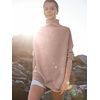 image:imageANRABESS Women Quarter Zip Oversized Casual Loose Rib Knit Cozy Pullover Sweaters Top 2026 Fall Fashion Outfits ClothesPeach Brown