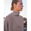 image:imageANRABESS Women Quarter Zip Oversized Casual Loose Rib Knit Cozy Pullover Sweaters Top 2026 Fall Fashion Outfits ClothesPink Apricot