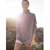 image:imageANRABESS Women Quarter Zip Oversized Casual Loose Rib Knit Cozy Pullover Sweaters Top 2026 Fall Fashion Outfits ClothesPink Apricot
