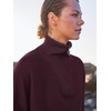 image:imageANRABESS Women Quarter Zip Oversized Casual Loose Rib Knit Cozy Pullover Sweaters Top 2026 Fall Fashion Outfits ClothesWine Red