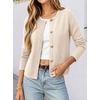 image:imageANRABESS Women Striped Cardigan Sweaters Button Down Cropped Knit Lady Jackets Coat 2026 Fall Outfits Trendy ClothesApricot