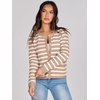 image:imageANRABESS Women Striped Cardigan Sweaters Button Down Cropped Knit Lady Jackets Coat 2026 Fall Outfits Trendy ClothesApricot White Stripe