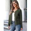 image:imageANRABESS Women Striped Cardigan Sweaters Button Down Cropped Knit Lady Jackets Coat 2026 Fall Outfits Trendy ClothesArmy Green