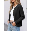 image:imageANRABESS Women Striped Cardigan Sweaters Button Down Cropped Knit Lady Jackets Coat 2026 Fall Outfits Trendy ClothesBlack