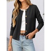 image:imageANRABESS Women Striped Cardigan Sweaters Button Down Cropped Knit Lady Jackets Coat 2026 Fall Outfits Trendy ClothesBlack