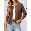 image:imageANRABESS Women Striped Cardigan Sweaters Button Down Cropped Knit Lady Jackets Coat 2026 Fall Outfits Trendy ClothesCoffee