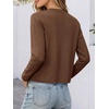 image:imageANRABESS Women Striped Cardigan Sweaters Button Down Cropped Knit Lady Jackets Coat 2026 Fall Outfits Trendy ClothesCoffee