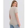 image:imageANRABESS Womens 100 Wool SweaterOffice Work V Neck Short Sleeve Sweaters Soft amp Lightweight Business Casual TopsApricot