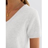 image:imageANRABESS Womens 100 Wool SweaterOffice Work V Neck Short Sleeve Sweaters Soft amp Lightweight Business Casual TopsBeige