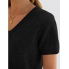 image:imageANRABESS Womens 100 Wool SweaterOffice Work V Neck Short Sleeve Sweaters Soft amp Lightweight Business Casual TopsBlack