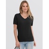 image:imageANRABESS Womens 100 Wool SweaterOffice Work V Neck Short Sleeve Sweaters Soft amp Lightweight Business Casual TopsBlack
