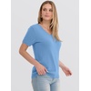 image:imageANRABESS Womens 100 Wool SweaterOffice Work V Neck Short Sleeve Sweaters Soft amp Lightweight Business Casual TopsBlue