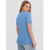 image:imageANRABESS Womens 100 Wool SweaterOffice Work V Neck Short Sleeve Sweaters Soft amp Lightweight Business Casual TopsBlue