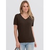 image:imageANRABESS Womens 100 Wool SweaterOffice Work V Neck Short Sleeve Sweaters Soft amp Lightweight Business Casual TopsBrown
