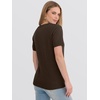 image:imageANRABESS Womens 100 Wool SweaterOffice Work V Neck Short Sleeve Sweaters Soft amp Lightweight Business Casual TopsBrown