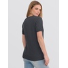 image:imageANRABESS Womens 100 Wool SweaterOffice Work V Neck Short Sleeve Sweaters Soft amp Lightweight Business Casual TopsDeep Gray
