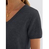 image:imageANRABESS Womens 100 Wool SweaterOffice Work V Neck Short Sleeve Sweaters Soft amp Lightweight Business Casual TopsDeep Gray