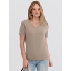 image:imageANRABESS Womens 100 Wool SweaterOffice Work V Neck Short Sleeve Sweaters Soft amp Lightweight Business Casual TopsKhaki