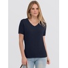 image:imageANRABESS Womens 100 Wool SweaterOffice Work V Neck Short Sleeve Sweaters Soft amp Lightweight Business Casual TopsNavy Blue