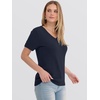 image:imageANRABESS Womens 100 Wool SweaterOffice Work V Neck Short Sleeve Sweaters Soft amp Lightweight Business Casual TopsNavy Blue