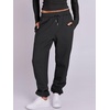 image:imageANRABESS Womens 2 Piece Sweatsuits Long Sleeve Tight Shirt Tops Joggers Fleece Sweatpants Sets 2026 Fall Sweat Lounge OutfitsBlack