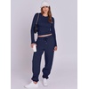 image:imageANRABESS Womens 2 Piece Sweatsuits Long Sleeve Tight Shirt Tops Joggers Fleece Sweatpants Sets 2026 Fall Sweat Lounge OutfitsNavy Blue