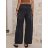 image:imageANRABESS Womens Barrel Jeans Mid Rise Wide Leg Denim Pants Casual Baggy Relaxed Fit Y2K Streetwear Boyfriend Ankle LengthBlack