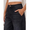 image:imageANRABESS Womens Barrel Jeans Mid Rise Wide Leg Denim Pants Casual Baggy Relaxed Fit Y2K Streetwear Boyfriend Ankle LengthBlack