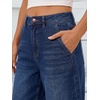 image:imageANRABESS Womens Barrel Jeans Mid Rise Wide Leg Denim Pants Casual Baggy Relaxed Fit Y2K Streetwear Boyfriend Ankle LengthBlue