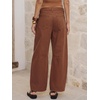 image:imageANRABESS Womens Barrel Jeans Mid Rise Wide Leg Denim Pants Casual Baggy Relaxed Fit Y2K Streetwear Boyfriend Ankle LengthCaramel