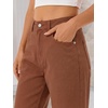 image:imageANRABESS Womens Barrel Jeans Mid Rise Wide Leg Denim Pants Casual Baggy Relaxed Fit Y2K Streetwear Boyfriend Ankle LengthCaramel