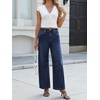 image:imageANRABESS Womens Barrel Jeans Mid Rise Wide Leg Denim Pants Casual Baggy Relaxed Fit Y2K Streetwear Boyfriend Ankle LengthDark Blue