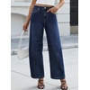 image:imageANRABESS Womens Barrel Jeans Mid Rise Wide Leg Denim Pants Casual Baggy Relaxed Fit Y2K Streetwear Boyfriend Ankle LengthDark Blue