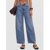 image:imageANRABESS Womens Barrel Jeans Mid Rise Wide Leg Denim Pants Casual Baggy Relaxed Fit Y2K Streetwear Boyfriend Ankle LengthLight Blue