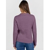 image:imageANRABESS Womens Cable Knit Sweaters Long Sleeve V Neck Sweater Tops Casual Pullover Polo Shirts Fall Fashion OutfitsPurple