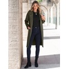 image:imageANRABESS Womens Cardigan Sweater 2026 Fall Outfits Knitted Lapel Long Coats CoatigansArmy Green