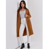 image:imageANRABESS Womens Cardigan Sweater 2026 Fall Outfits Knitted Lapel Long Coats CoatigansCaramel