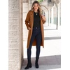image:imageANRABESS Womens Cardigan Sweater 2026 Fall Outfits Knitted Lapel Long Coats CoatigansCaramel