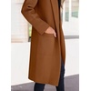 image:imageANRABESS Womens Cardigan Sweater 2026 Fall Outfits Knitted Lapel Long Coats CoatigansCaramel