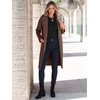 image:imageANRABESS Womens Cardigan Sweater 2026 Fall Outfits Knitted Lapel Long Coats CoatigansCoffee