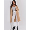 image:imageANRABESS Womens Cardigan Sweater 2026 Fall Outfits Knitted Lapel Long Coats CoatigansDeep Apricot